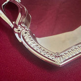 Silver-plated masterpiece: medium-sized rectangular tray with a noble shine
